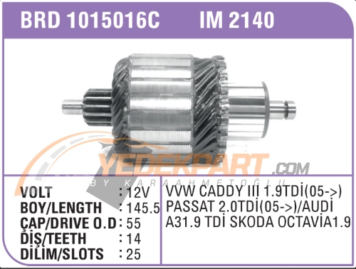 MARŞ KOLLEKTÖRÜ BOSCH T. 12V  VW SEAT 1.9TDI IM2140 