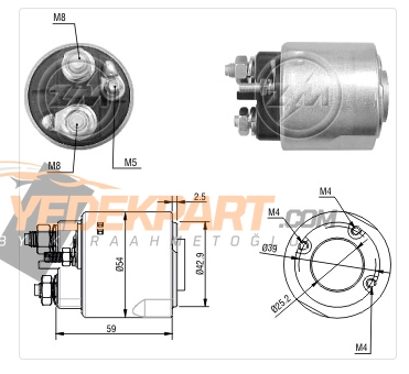 MARŞ OTOMATİĞİ VALEO 12V PEUGEOT 206 YM. SNLS590C, ZM2492, ZM3492, 494815 